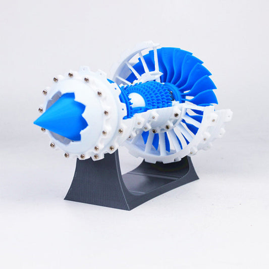 3D Printed Aero Engine Model Jet Engine Model Turbofan STEM Model