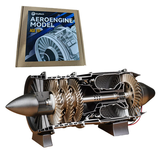 SKYMECH 1/3 Turbojet Engine Model Kit - Build Your Own Turbojet Engine that Works - WP-85 Turbojet DIY Aircraft Engine Model 100Pcs